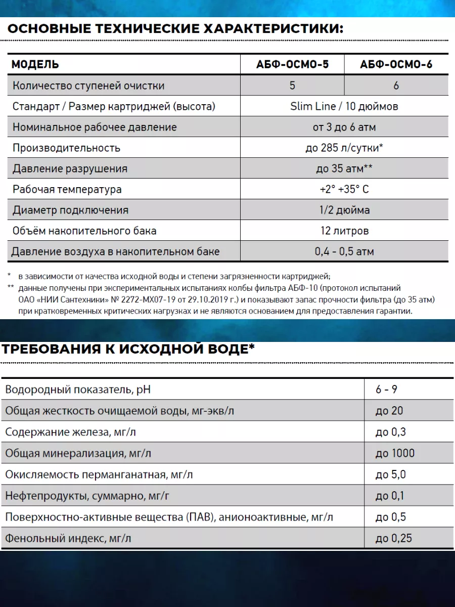 Система Обратного Осмоса 6 ступеней АБФ-ОСМО-6 Аквабрайт 188826537 купить  за 8 038 ₽ в интернет-магазине Wildberries