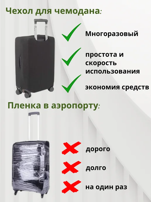 AliO Чехол для чемодана S плотный, износостойкий, вариант, фото 6