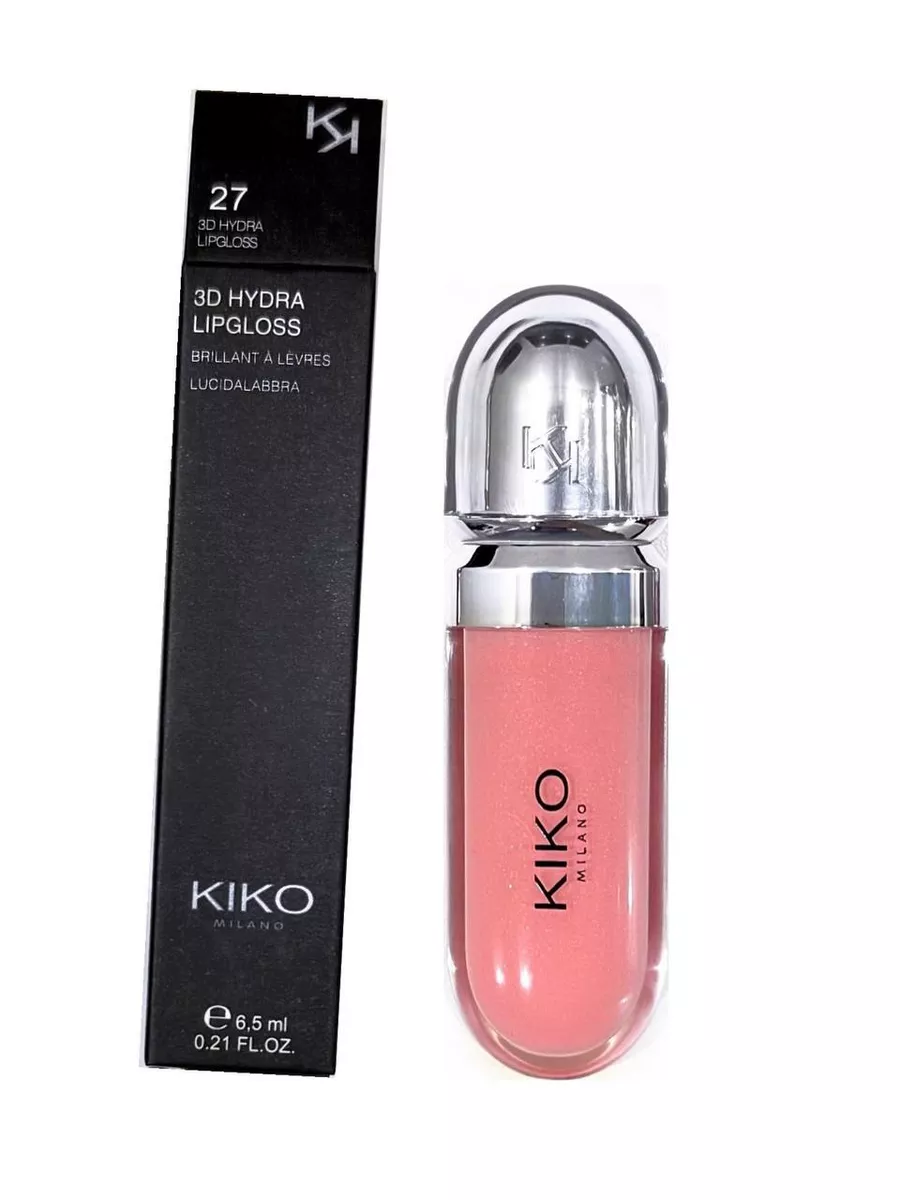 Блеск для губ кико 3D Hydra lipgloss 27 жемчужно-розовый KIKO Milano  188938748 купить за 272 ₽ в интернет-магазине Wildberries