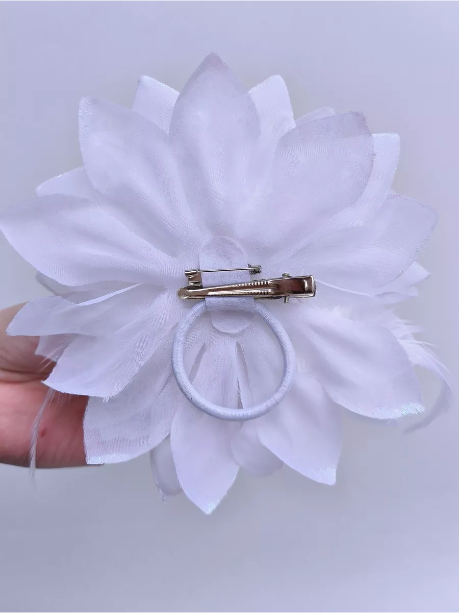 Цветок из ткани | Благотворительная акция Белый цветок