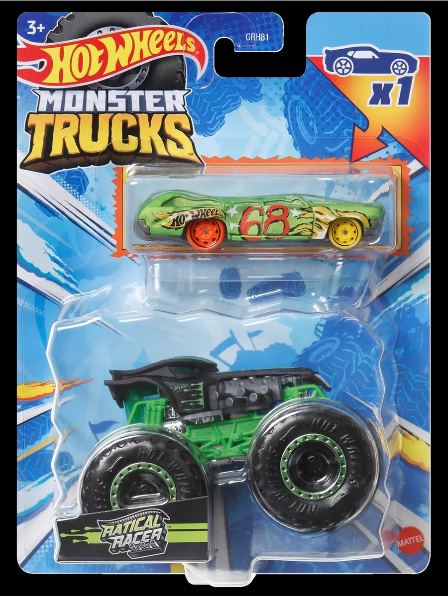 Машина Monster Truck Ratical Racer HKM16 Hot Wheels 188985551 купить в  интернет-магазине Wildberries