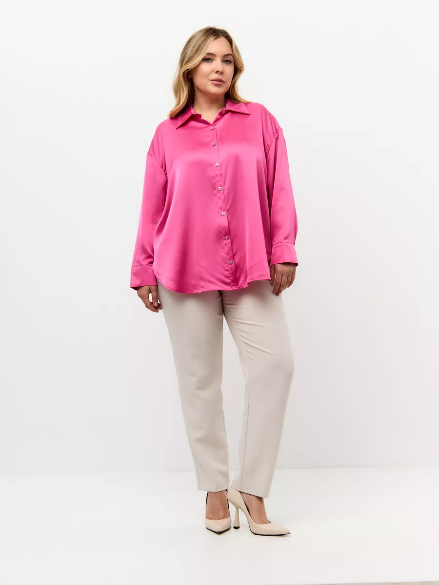 Блузки plus size шелковые для офиса и праздника BelleSize 188988493 купить  за 1 397 ₽ в интернет-магазине Wildberries