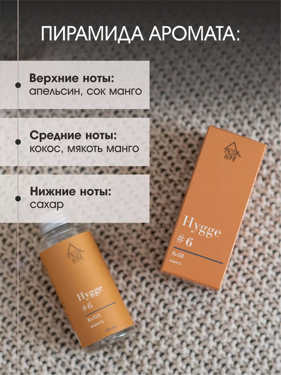 Диффузор для дома hygge наполнитель рефил Манго ARIDA HOME 189010709 купить  за 682 ₽ в интернет-магазине Wildberries