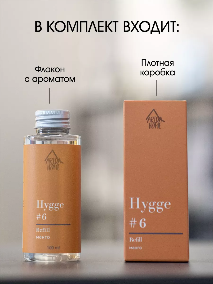 Диффузор для дома hygge наполнитель рефил Манго ARIDA HOME 189010709 купить  за 682 ₽ в интернет-магазине Wildberries