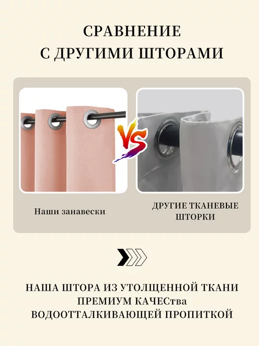 MOLLIGAN Тканевая штора для ванной 180х200 водонепроницаемая, розовый, фото 6