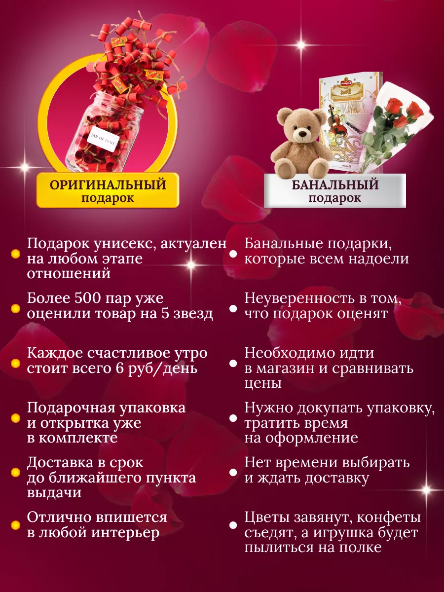 Подарки с причинами в Челябинске - 100 / 101 причина Почему я люблю тебя Челябинск