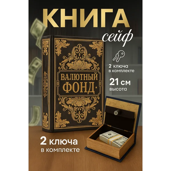 Книга шкатулка для денег