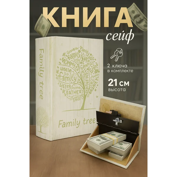 Книга шкатулка для денег
