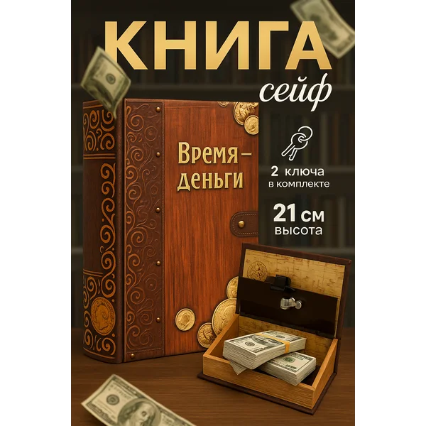 Книга шкатулка для денег