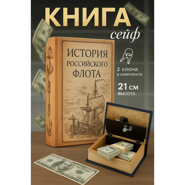Книга шкатулка для денег
