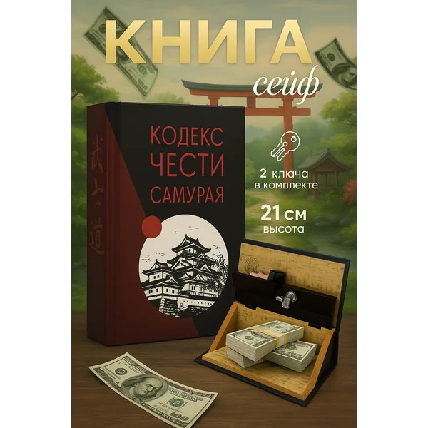 Книга шкатулка для денег Кодекс чести