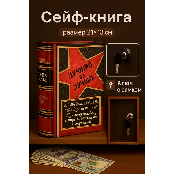 Шкатулка — книга сейф для денег
