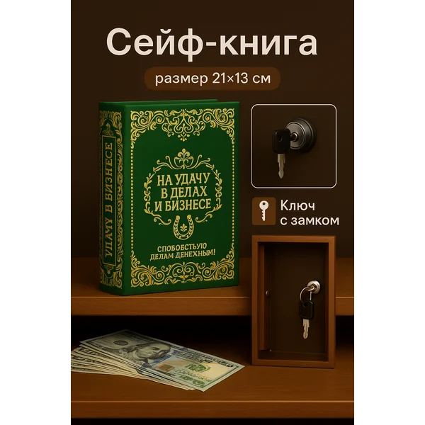 Шкатулка — книга сейф для денег