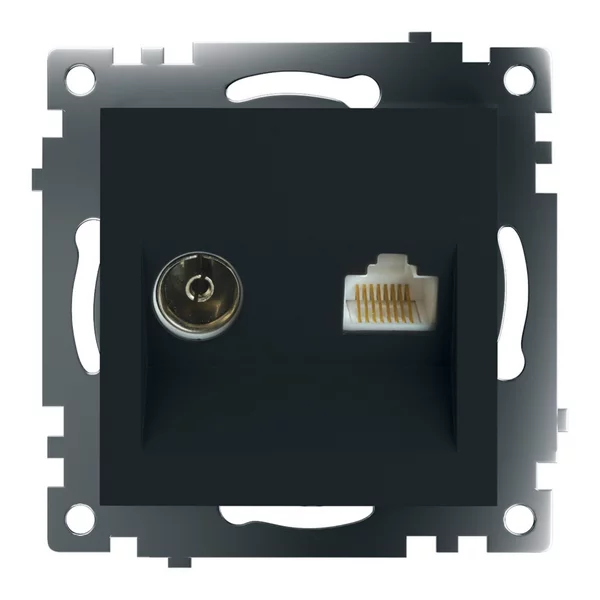 Розетка TV + компьютерная RJ-45 (механизм)