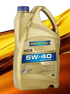 HCS моторное масло 5W40 синтетическое 4 л RAVENOL 189200261 купить за 3 666 ₽ в интернет-магазине Wildberries