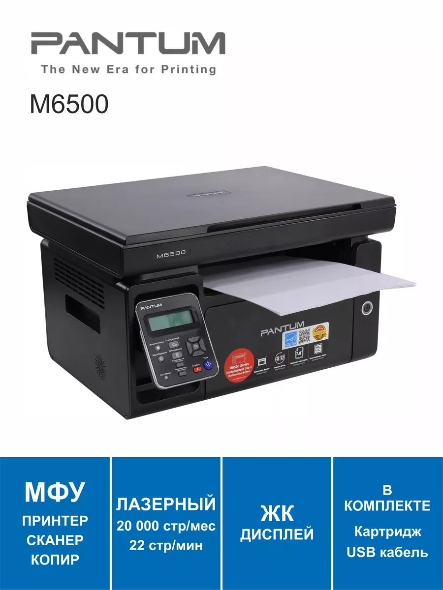 МФУ лазерное Pantum M6500 Pantum 189206190 купить за 14 212 ₽ в  интернет-магазине Wildberries