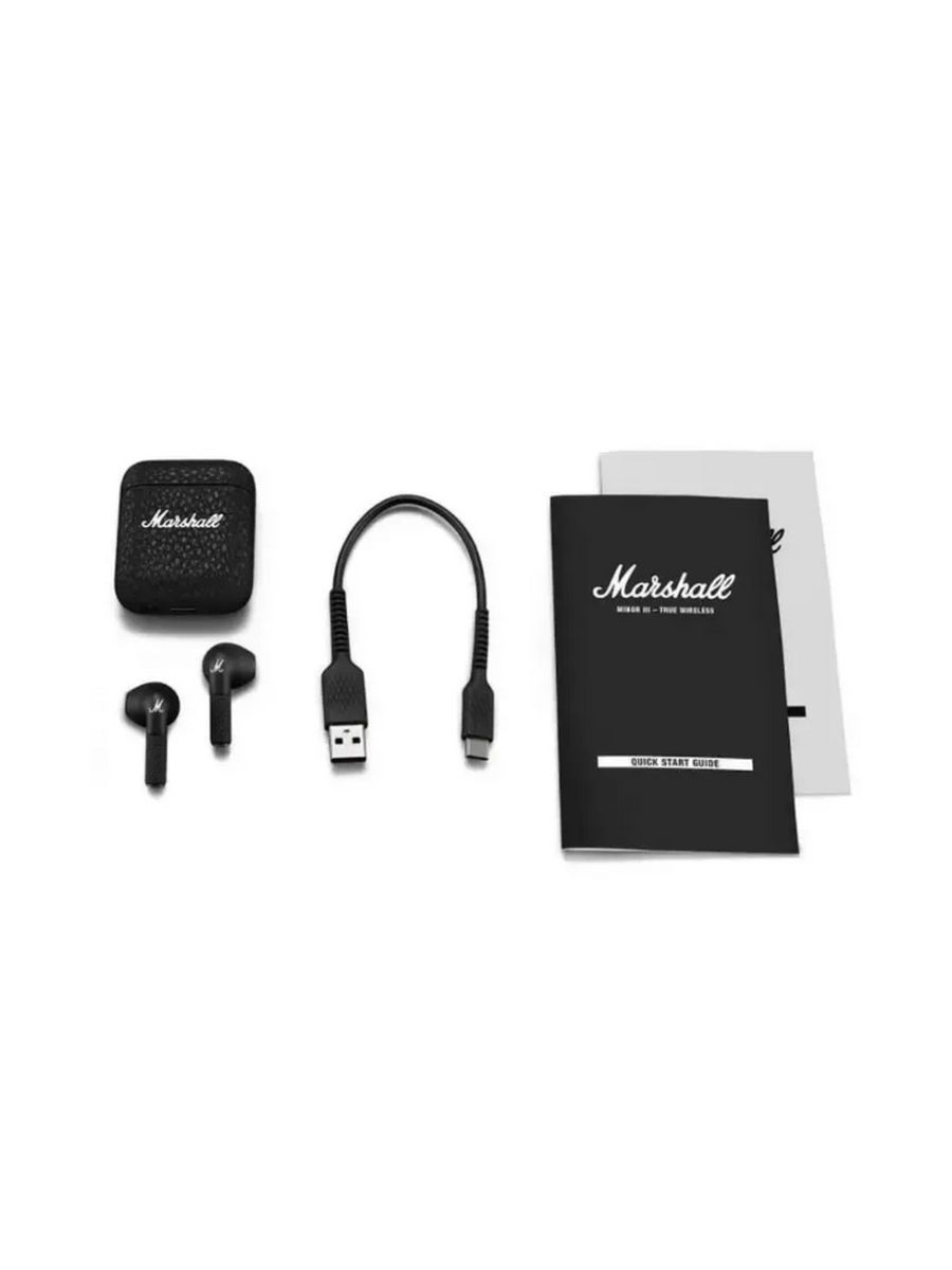 Маршал минор 3 отзывы. Беспроводные наушники Marshall Minor III. Marshall Minor 3 TWS. Marshall Minor III Black. Гарнитура беспроводная Marshall Minor III [1005983] черная.