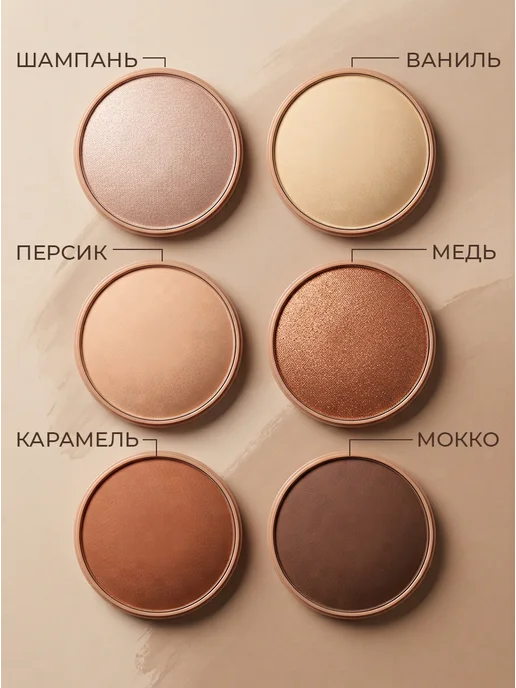 imagicshop Контуринг для лица хайлайтер, бежевый, фото 2