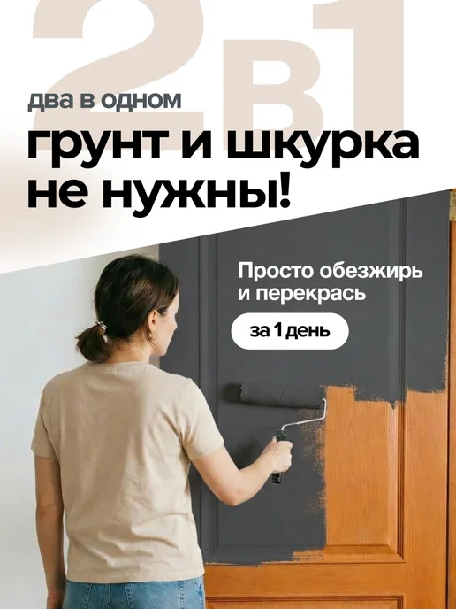 Aturi Design Краска для мебели и дерева без запаха меловая быстросохнущая, черный, фото 2