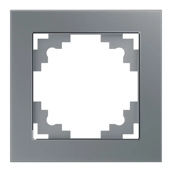 Рамка 1-местная, стекло GFR00-7001-03, серебро