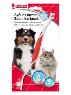 Зубная щетка двойная для собак и кошек Beaphar 189264079 купить за 440 ₽ в интернет-магазине Wildberries