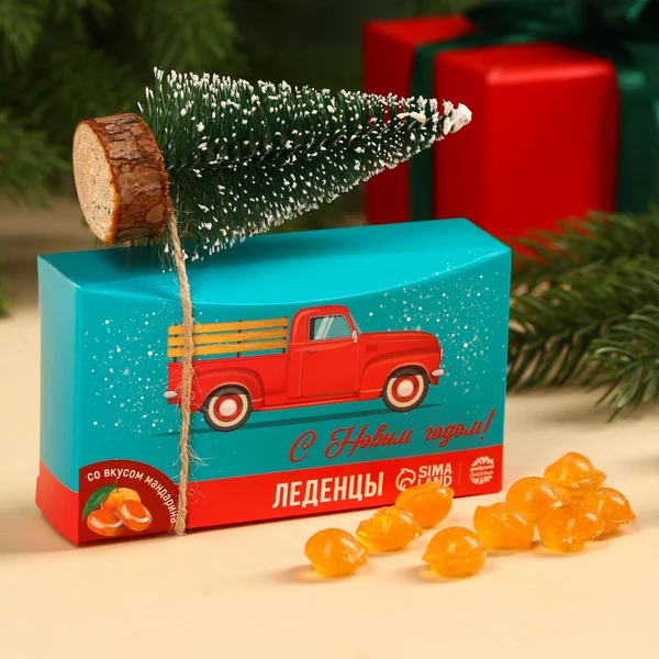 Конфеты леденцы подарочные на Новый год