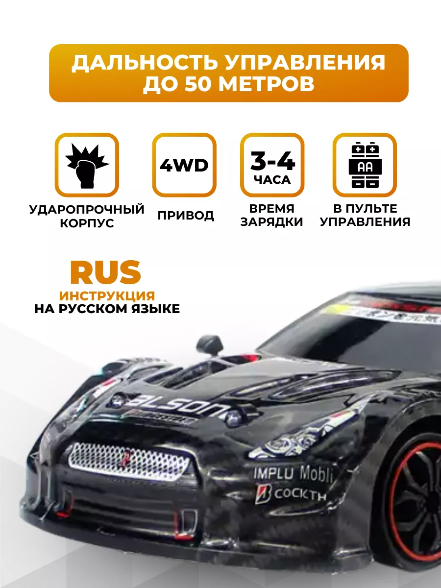 Машинка на пульте управления для дрифта на радиоуправлении NEEDCARS  189337298 купить за 2 723 ₽ в интернет-магазине Wildberries