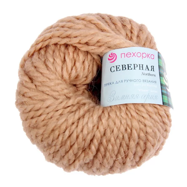 Пряжа для вязания «Северная» 50м/50гр, 124 песочный