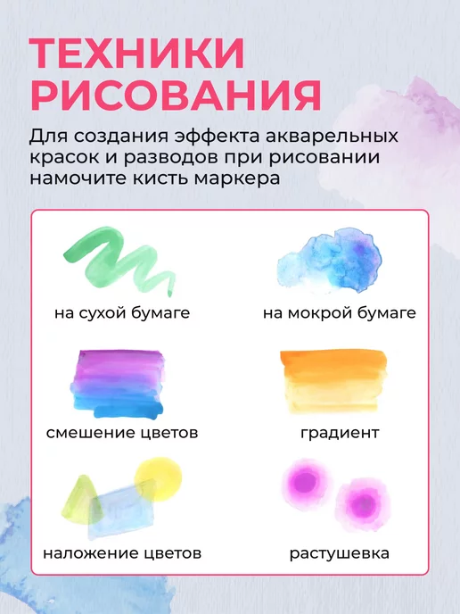 Markers Маркет Акварельные маркеры набор для рисования и скетчинга 36 шт, 36 шт, фото 7