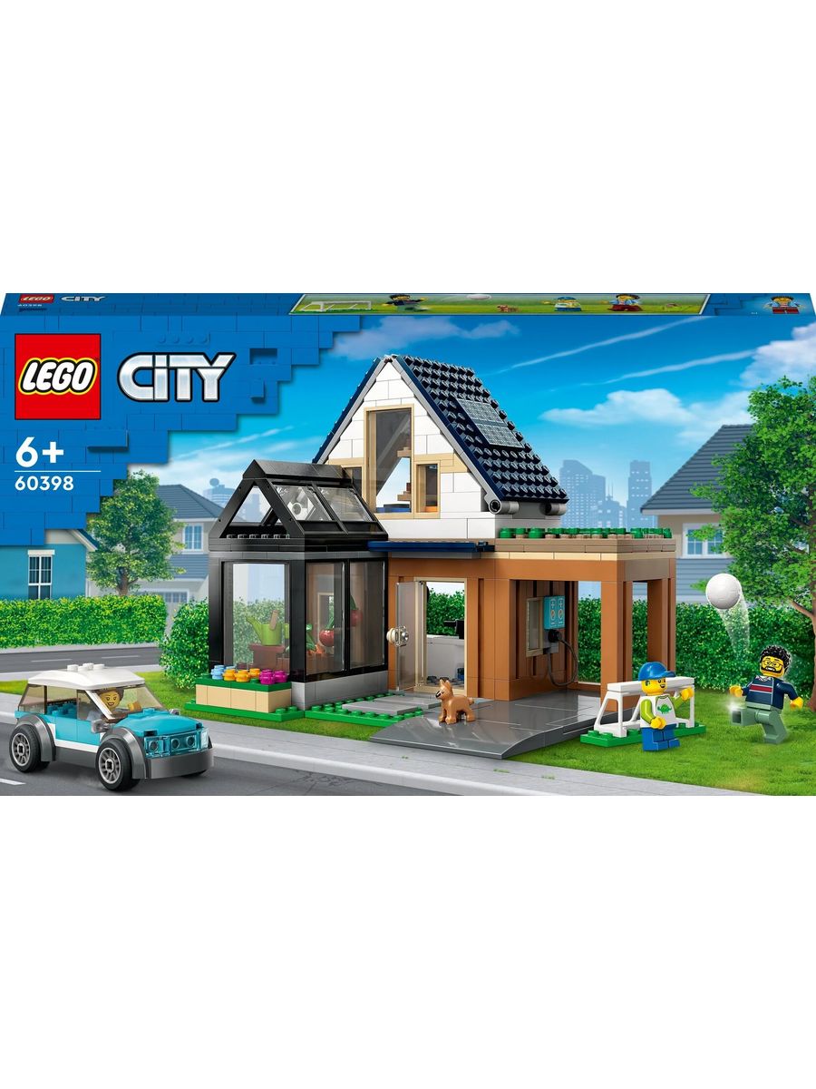 60398 LEGO City Семейный дом и электромобиль LEGO 189359056 купить в  интернет-магазине Wildberries