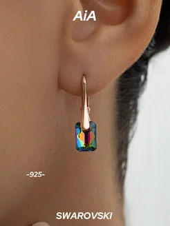 Серьги позолоченные серебро 925 с камнями Ювелирный магазин AiA 189404668 купить за 1 800 ₽ в интернет‑магазине Wildberries