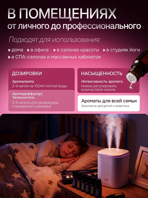 GlowAroma Набор аромамасел 6х10 мл для бани и увлажнителя, 10 мл, фото 7