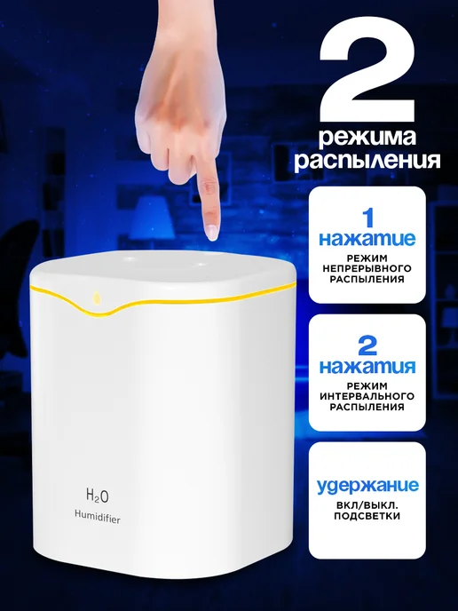 GlowAroma Увлажнитель воздуха для дома, аромадиффузор электрический, вариант, фото 3