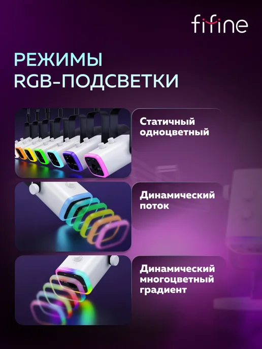 FIFINE Динамический USB-микрофон AmpliGame AM8, вариант, фото 3
