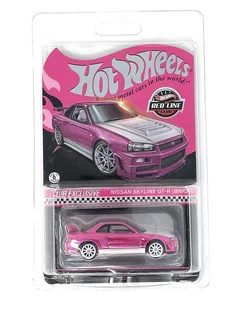 Модель RLC Pink Skyline GT-R (BNR34) Hot Wheels 189488194 купить в