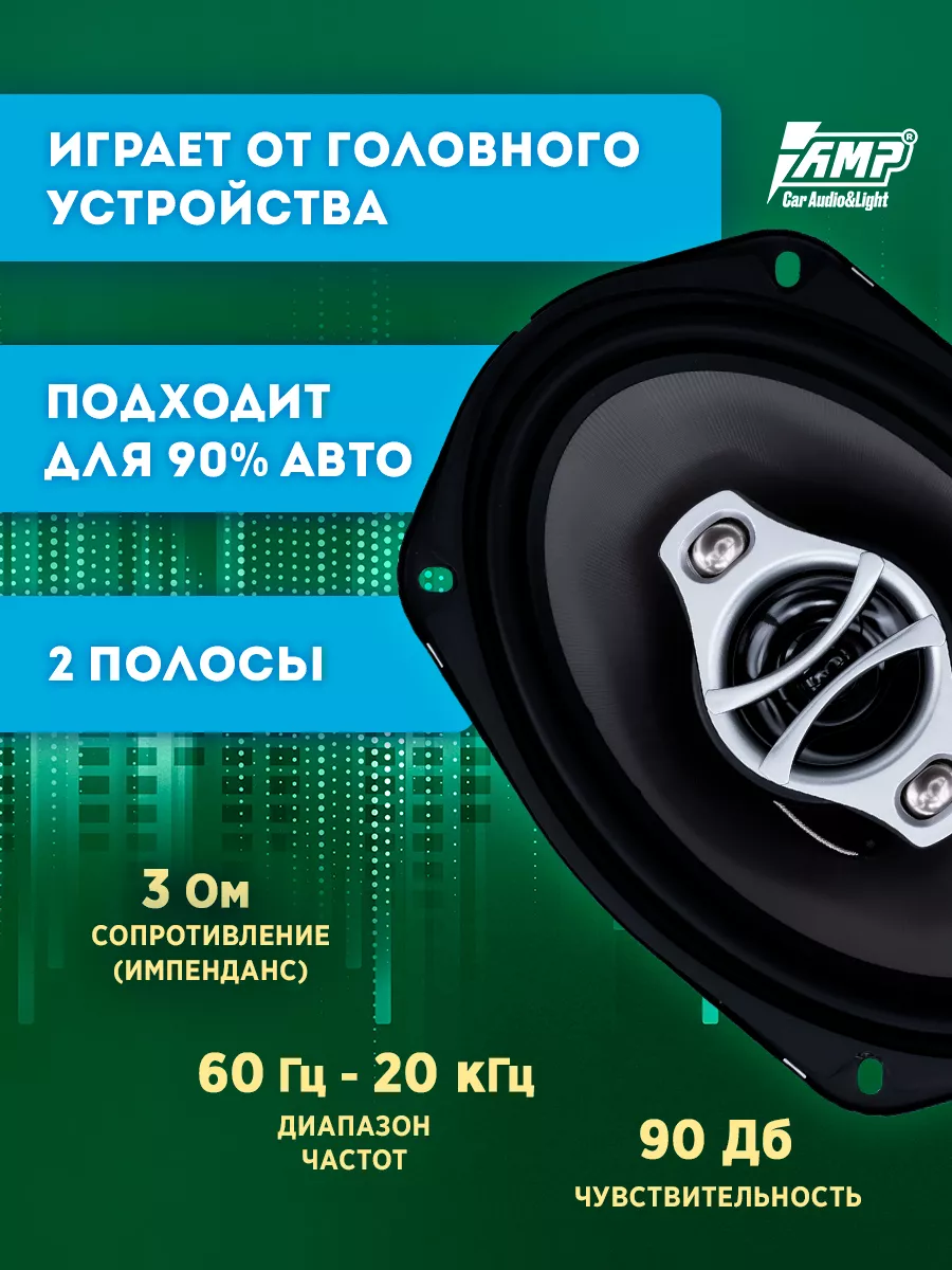 Динамики в машину Beat 694 AMP 189523640 купить за 3 160 ₽ в  интернет-магазине Wildberries