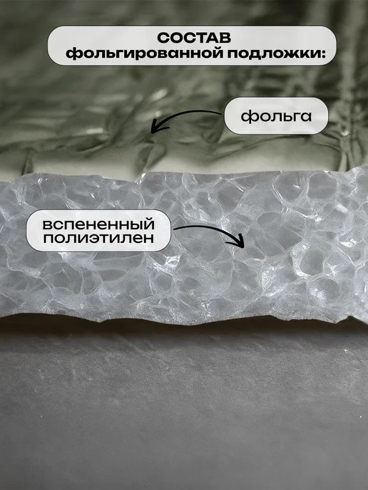 Доминар Плюс Теплоизоляция фольгированная 5 мм 1.05х3 м утеплитель, 1.05x3 м, 3 м, фото 3