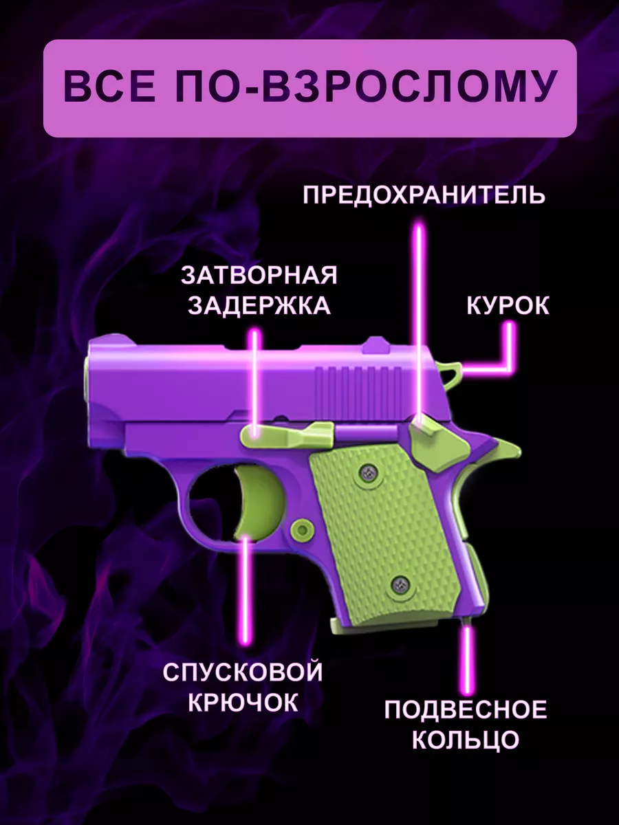 Игрушечный пистолет антистресс M1911 мини-модель 3D BESHU store 189619418  купить за 350 ₽ в интернет-магазине Wildberries