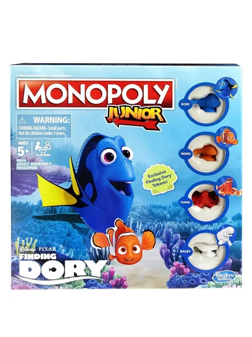 MONOPOLY Junior Finding Dory Детская Монополия В поисках Дори