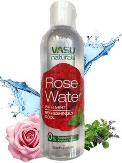 Розовая вода с мятой (Rose water with mint) флип-топ, 200 мл Vasu 189621158 купить за 224 ₽ в интернет-магазине Wildberries
