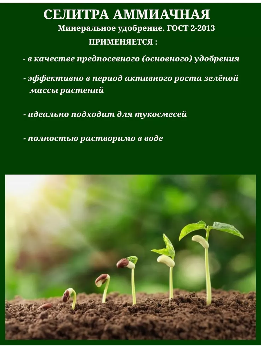 Удобрение Аммиачная селитра, 10 кг. Возрождение 189630542 купить за 722 ₽ в  интернет-магазине Wildberries