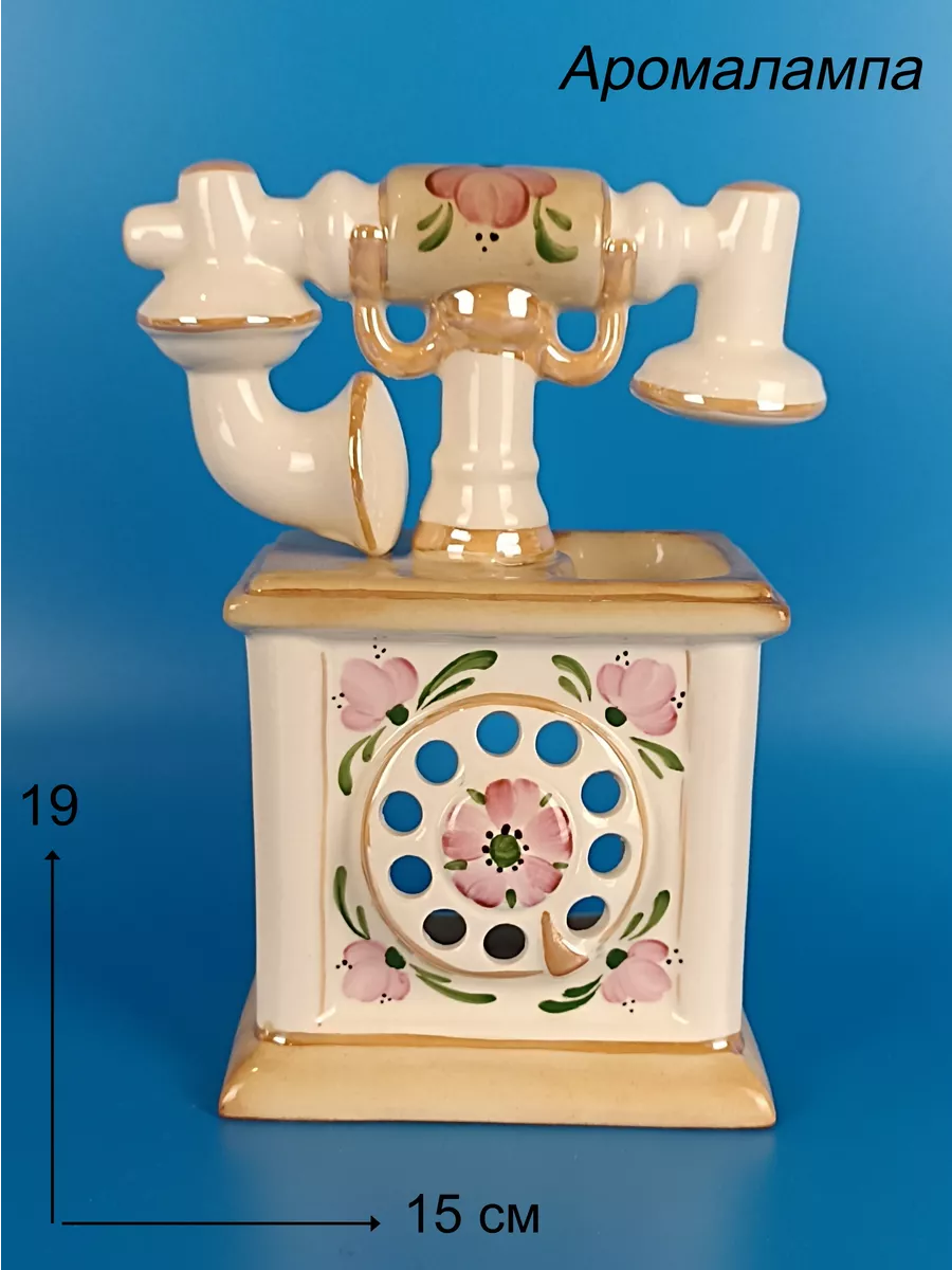 Фарфоровая аромалампа телефон, статуэтка Ceramic Fauna 189660660 купить за  1 360 ₽ в интернет-магазине Wildberries