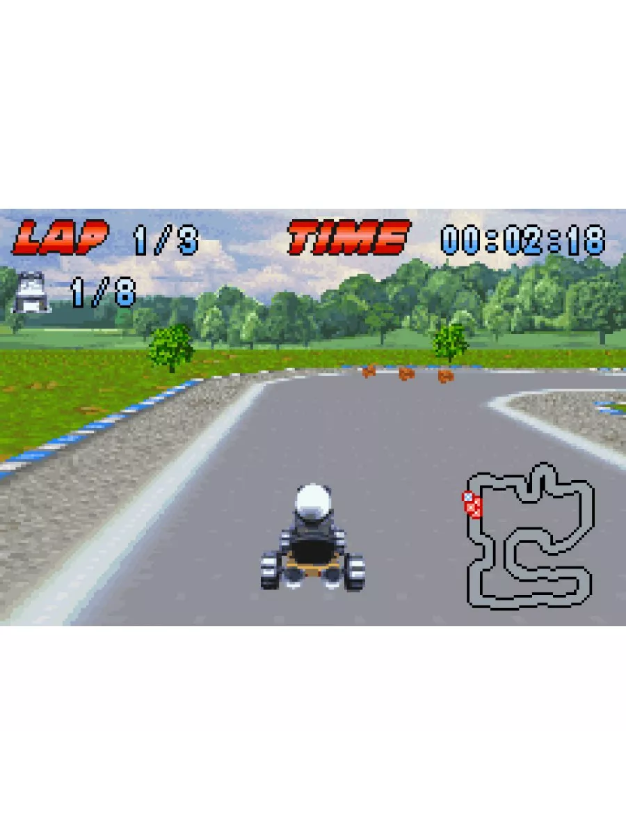 Играйте в Crazy Frog Racer онлайн (GBA)