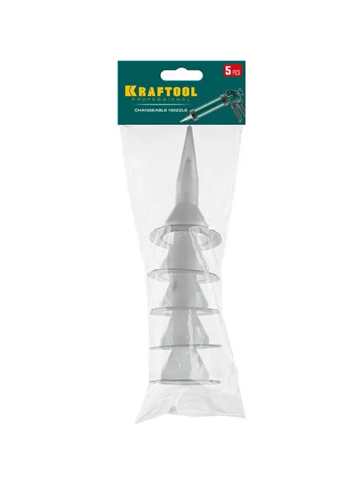 Kraftool Запасные сопла для пистолетов для герметика 5 шт, 5 шт, фото 2