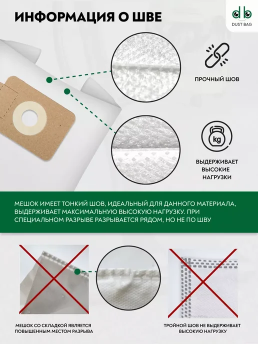 DUST BAG DB сменные мешки для пылесосов Truvox VTVe, VTVe ECO, вариант, фото 5