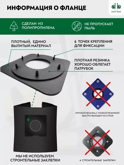 DUST BAG Мешок для пылесоса универсальный DB UN 35, вариант, фото 3