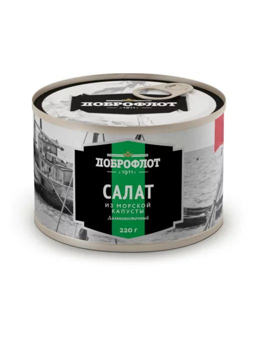Доброфлот Салат из морской капусты дальневосточный, 4шт по 220г, 4 шт, 220 г, фото 3
