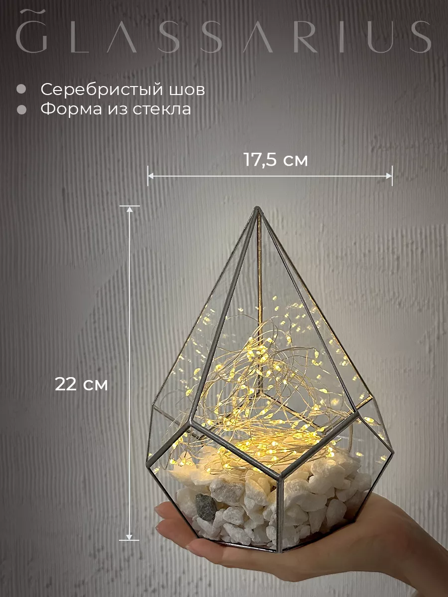 Ночник декор для дома Glassarius 189672123 купить за 1 579 ₽ в  интернет-магазине Wildberries