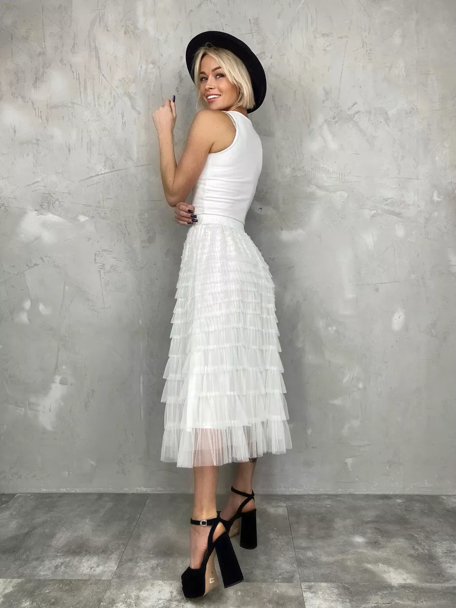 Белые женские юбки — купить в интернет-магазине Ламода