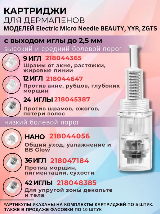 DERMAMAX Картридж 36 игл для микропена, белый Винт, 10 шт, 10 шт, фото 8